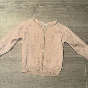 LIVLY embroided bunny pink cardigan. In pristine condition!